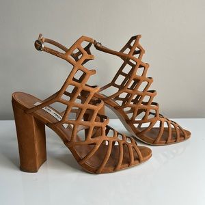 Steve Madden Block Heel Cage Sandals - Size 6.5